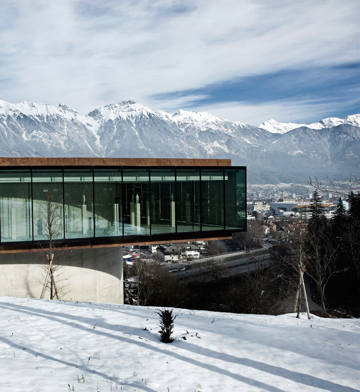 Das Tirol Panorama im Winter.