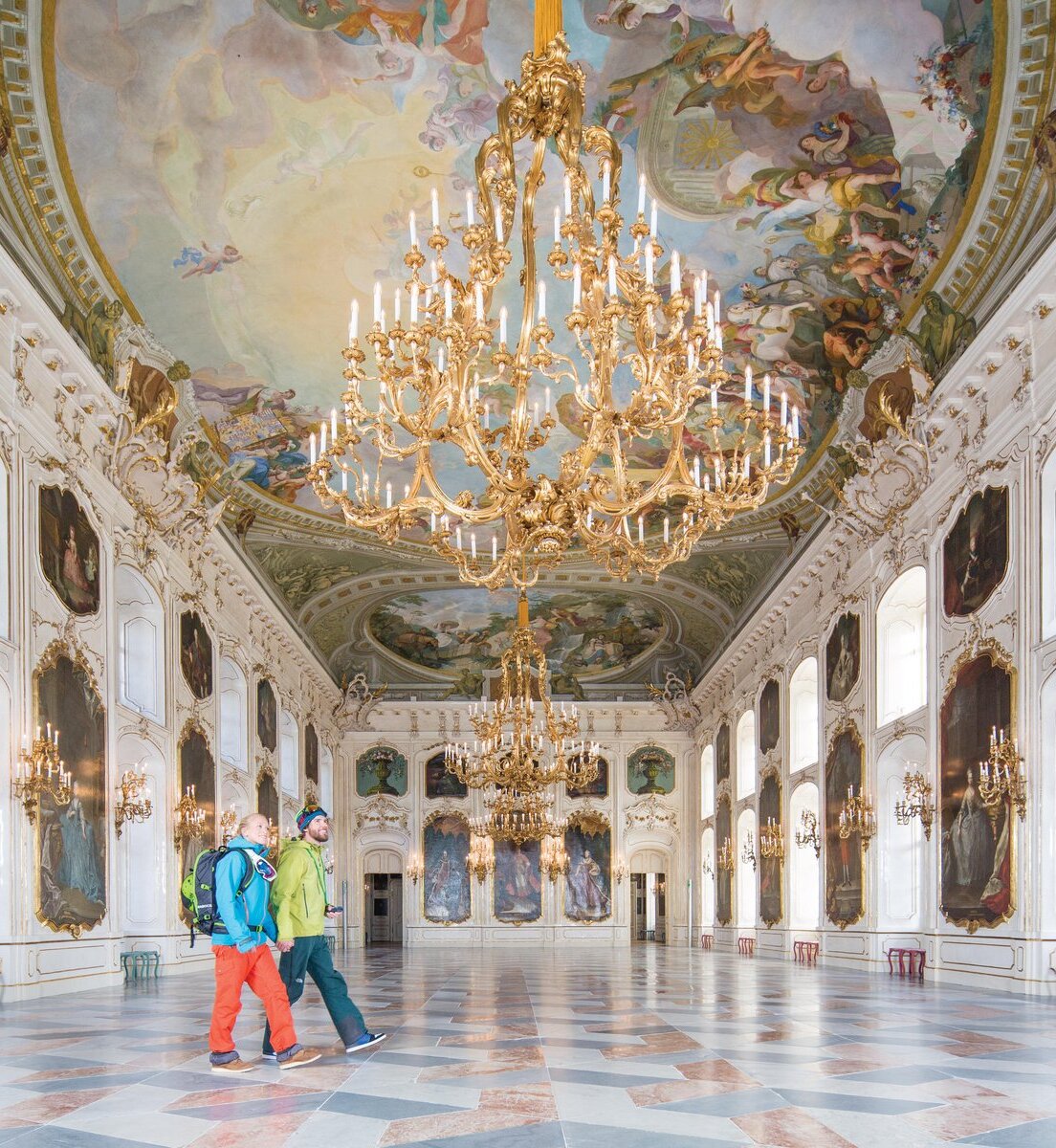 Besucher in der Hofburg.